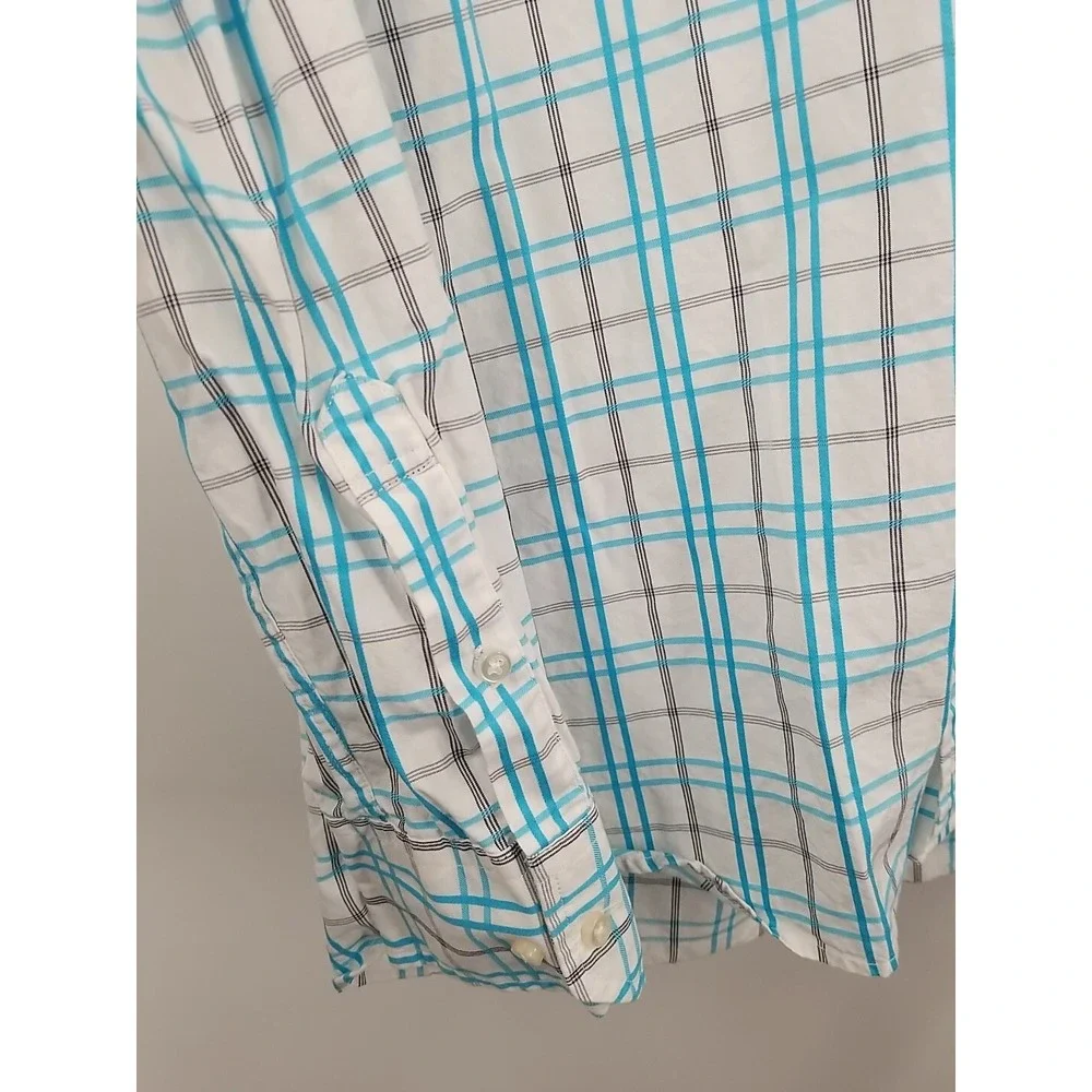 Tommy Hilfiger Long Sleeve Button Up Custom Fit Plaid Shirt 15.5-16 Medium‎ - Picture 3 of 6